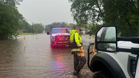 Two people drown in Oklahoma floodwaters after getting trapped in their cars during thunderstorms