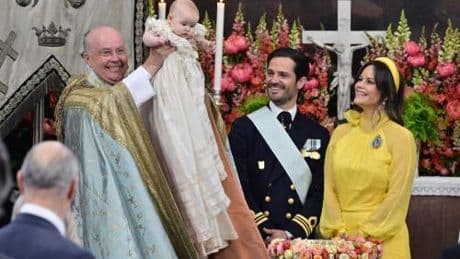 Festa alla corte di Svezia: battezzata la principessa Ines