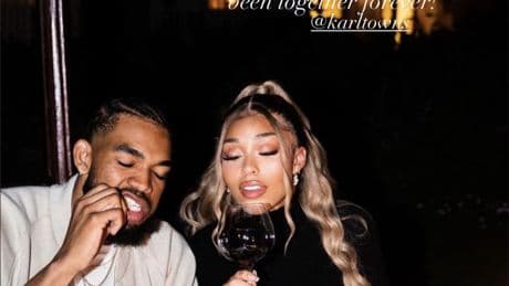 Jordyn Woods’ anniversary message to Karl-Anthony Towns keeps focus on Knicks