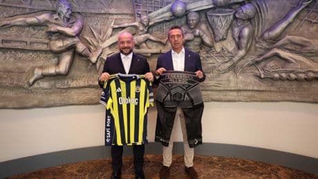 Kırkpınar Ağası Ufuk Özünlü, Fenerbahçe Başkanı Ali Koç'a ziyarette bulundu