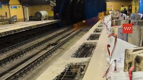 La obra de la L6 en Madrid avanza: se han cambiado 44 km de vías y el tramo entre Moncloa-Méndez Álvaro abrirá antes de lo previsto