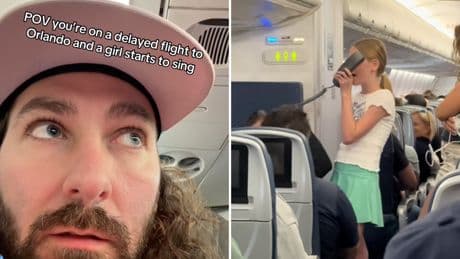 ‘Worst nightmare’: Child takes over plane intercom to sing Moana song during two-hour delay