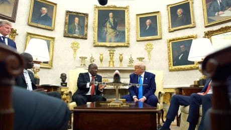 South Africa's president praised for staying calm during Trump's Oval Office ambush