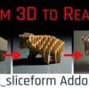 Blender-Addon: Sliceform, 3D-Modell zu Laservorlage