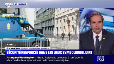 Fusillade à Washington: "On a eu depuis le 7 octobre une augmentation vertigineuse des actes antisémites", observe Élie Korchia, président du Consistoire de France