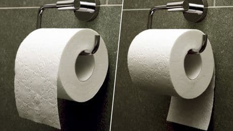 Solo hay una forma correcta de colocar el papel higiénico. Una patente acabó con el debate en 1891