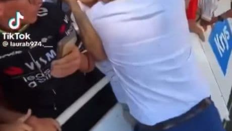 Security guard takes out anti-Israel protester at Tour de France in wild scene