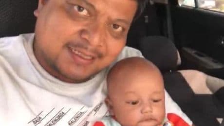 Three-month-old baby 'crushed to death' by dad while he was having a heart attack