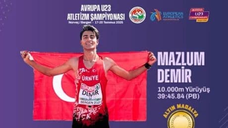 Milli atlet Mazlum Demir, 23 yaş altında Avrupa şampiyonu oldu