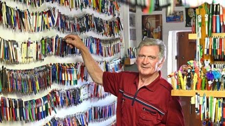 Kurioses Hobby: Mann aus Südharz sammelt mehr als 25.000 Kugelschreiber
