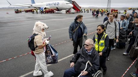 First direct flight from U.S. to Greenland since 2008 lands on Trump's birthday