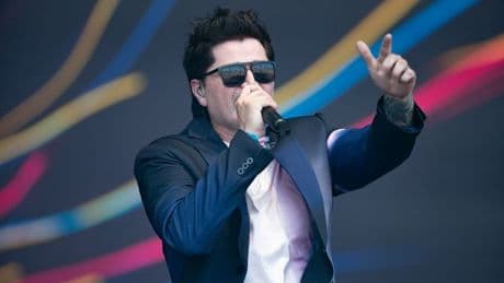 The Script's Danny O'Donoghue gives emotional tribute to late bandmate at Glastonbury