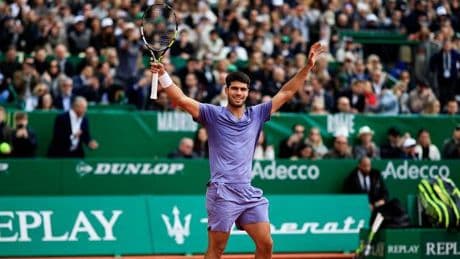 Carlos Alcaraz remporte le Masters 1000 de Monte-Carlo contre Lorenzo Musetti, blessé