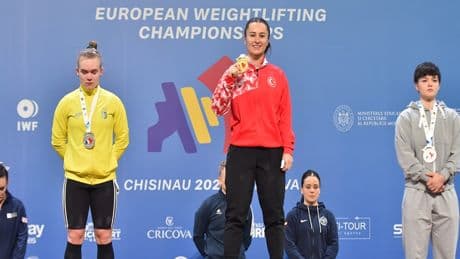 Milli halterci Aysel Özkan, Avrupa ikincisi oldu