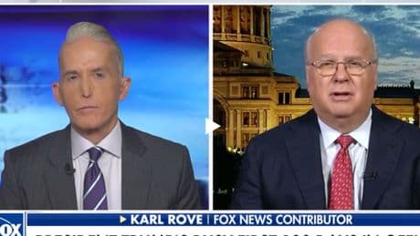 Trump attacks ‘total loser’ Karl Rove after Republican strategist delivers 100-day verdict