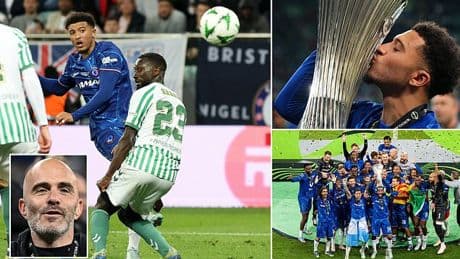 Enzo Maresca hints at dramatic u-turn on Jadon Sancho's Chelsea future after the Man United loanee impressed in Europa Conference League final