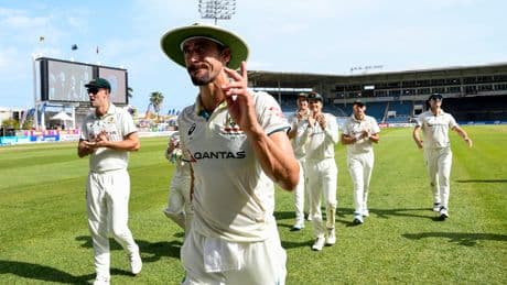 West Indies skittled for 27 as Mitchell Starc breaks Test record in Australia win