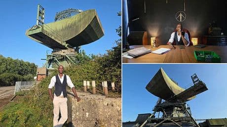Meet Britain's real-life SUPERVILLAIN: Eccentric millionaire lives in a bunker beneath a Cold War radar - and is convinced he's going to find UFOs