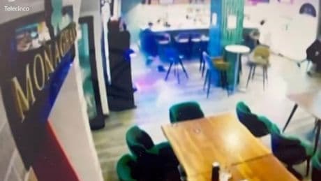 Chilling CCTV shows gangland gunman storm Spanish bar before killing Ross Monaghan and Eddie Lyons Jnr
