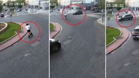 Un conductor atropella a dos jóvenes en patinete eléctrico por una infracción de prioridad de paso en una rotonda: “Respetar las normas es más fácil que lamentar una infracción”