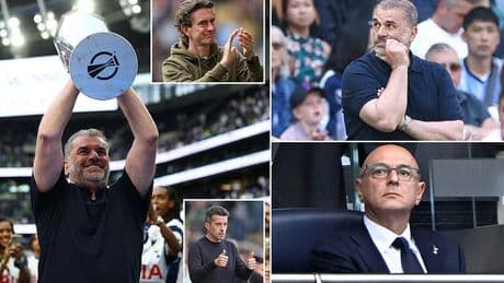 Revealed: The 'seven-figure compensation package Tottenham must pay' to sack Ange Postecoglou - as Daniel Levy weighs up whether to axe boss after Europa League triumph