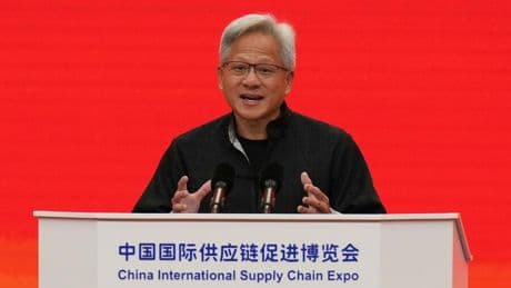 Handelskonflikt: Mit Loblied auf die chinesische Tech-Szene: Nvidia-Chef Huang wirbt in Peking um neue Kunden