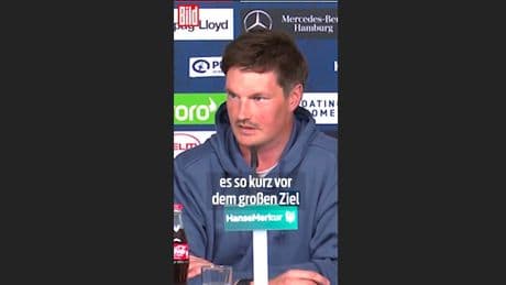 „Jeder hat die Aufgabe ... “ - HSV-Trainer mit emotionalem Fan-Auftrag