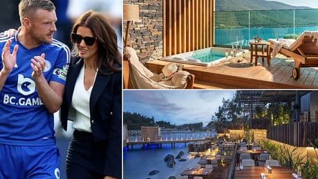 Jamie Vardy jets off to five-star Turkish paradise with wife Rebekah as they hole up in £10,000-a-night presidential suite to thrash out football future - with crunch talks taking place at luxury Lujo Hotel in Bodrum
