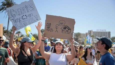 Canary Islands fury as protests held in Tenerife and Gran Canaria
