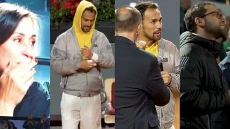 <p>Parla Fognini, Roma si ferma e si commuove: anche Flavia Pennetta in lacrime</p>
