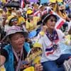 Protesters gather in Bangkok to demand Thai prime minister's resignation over leaked Cambodia call