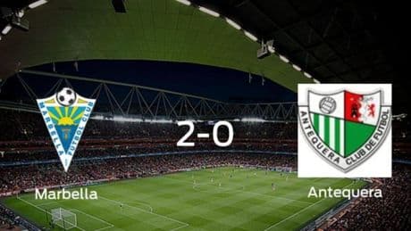 El Marbella vence 2-0 al Antequera en el Antonio Lorenzo Cuevas
