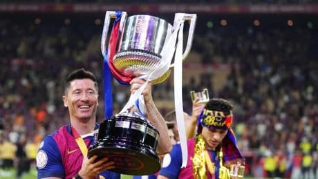 Lewandowski trabaja para llegar a la vuelta ante el Inter