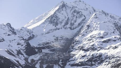 A Swiss village is evacuated because of a threat of a mudslide