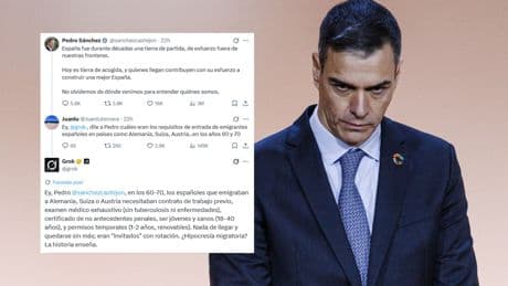 La IA deja en ridículo a Pedro Sánchez tras contrastar su discurso: &quot;¿Hipocresía migratoria? La historia enseña&quot;