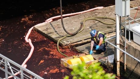 Crews clean up 2,000-gallon fuel spill in Baltimore's harbor