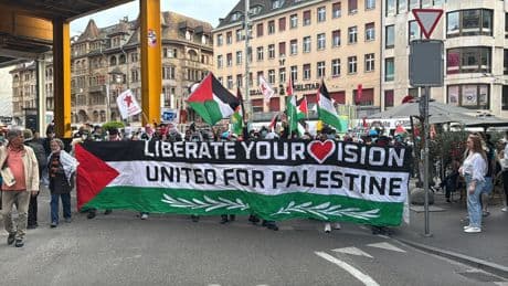Eurovision: des centaines de manifestants à Bâle contre la participation d’Israël