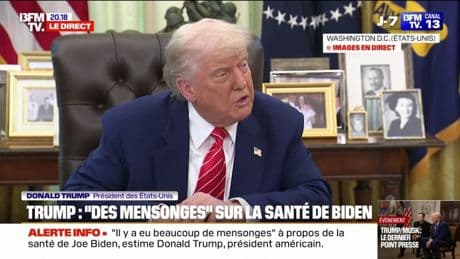 Droits de douane/Chine: "Oui, il y a une violation", affirme Donald Trump