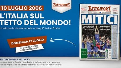 10 LUGLIO 2006. L'ITALIA SUL TETTO DEL MONDO