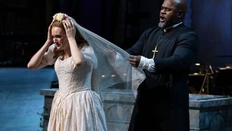 Lucia di Lammermoor at Opera Holland Park review: the chorus is stiff but the leads soar