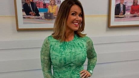 Susanna Reid’s ‘feminine and comfortable’ green GMB dress is slashed by £100