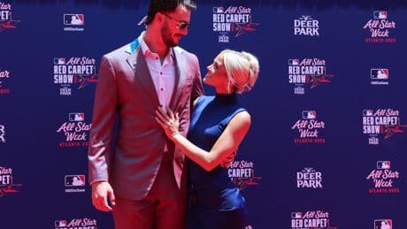 Paul Skenes gives Livvy Dunne a helping hand as they stun at MLB All-Star Game red carpet