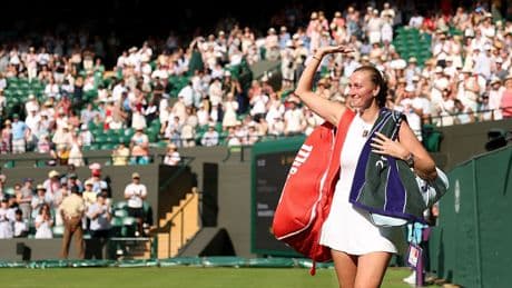 Two-time champion Petra Kvitova plays final match at Wimbledon