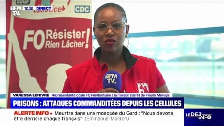 "Nous pouvons enfin souffler": Vanessa Lefevre (FO) se dit "soulagée" après l'interpellation d'au moins 25 personnes soupçonnées d'avoir un lien avec les attaques de prisons