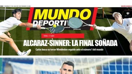 Portada de hoy de la Edición Bizkaia-Araba de Mundo Deportivo