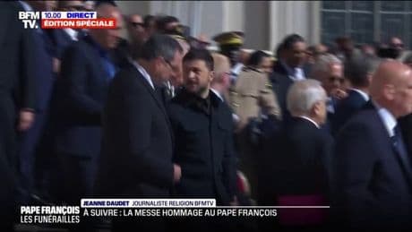 Obsèques du pape François: Volodymyr Zelensky s'installe à la place Saint-Pierre au Vatican