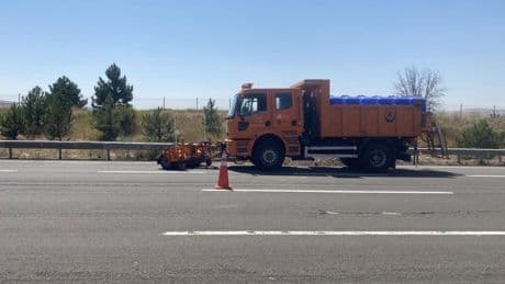 Ankara’da tanker ve tırın karıştığı kaza; yol trafiğe kapandı