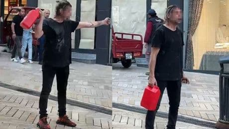 Kocaeli'de korkunç olay! Üzerine benzin döküp kendini yakmak istedi
