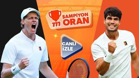 Jannik Sinner ve Carlos Alcaraz Wimbledon tek erkek finalinde karşı karşıya! Karşılaşmanın heyecanı Şampiyon Oranlar, Canlı Yayın ve Canlı Sohbet ile Misli'de