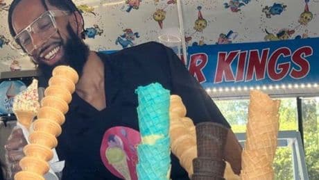 Moment ‘murdered’ ice cream man ‘argues with customer’ before stabbing